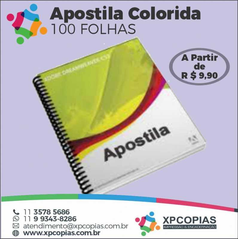 Impressões de apostilas